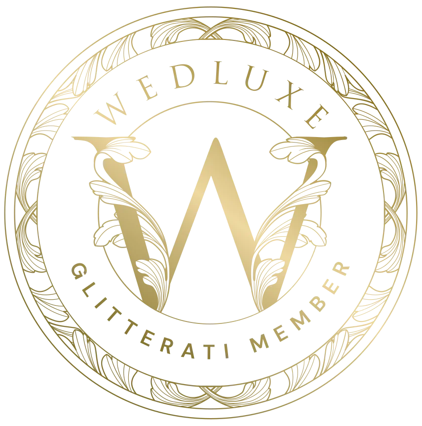 WedLuxe Glitterati Member badge, 2025