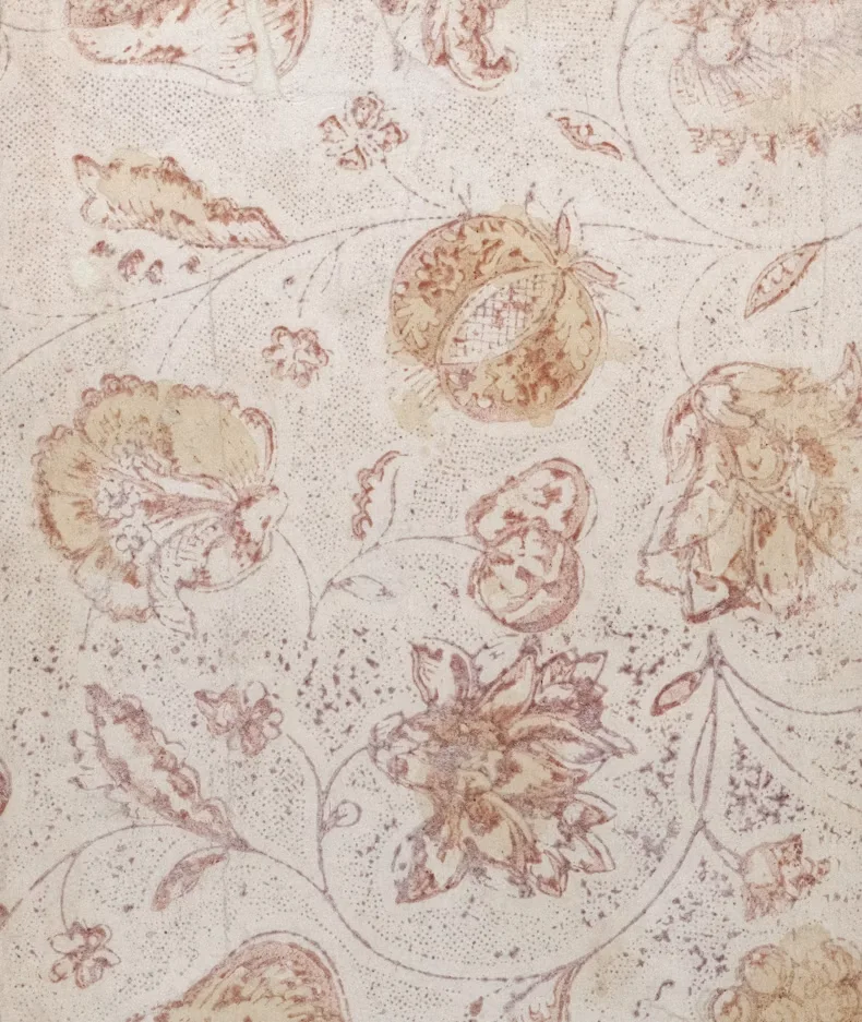 Floral fabric texture